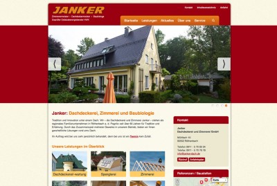 Janker mit neuer Website