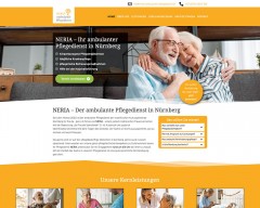 Der neue Internet-Auftritt für den NERIA Pflegedienst