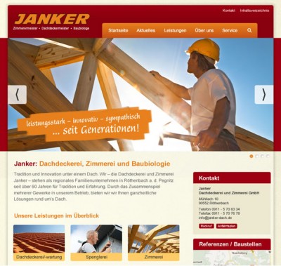 Neuer Webauftritt für Janker Dachdeckerei und Zimmerei